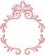 Monogram frame machine embroidery design 