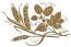 Ears of wheat and hops machine embroidery design 