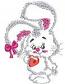 Bunny embroidery design, instant download 
