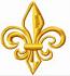 Fleur-de-lis machine embroidery design 