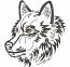 Wolf Machine Embroidery Design 
