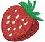 Strawberry machine embroidery designs 