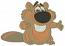 Beaver machine embroidery design 