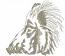 Wild boar head machine embroidery design 