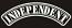 Independent semicircle biker ribbon - machine embroidery design 