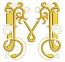 Monogram letter M machine embroidery design – personalized initial embroidery pattern