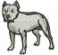 Pitbull machine embroidery design  