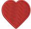 Red heart patch machine embroidery design 