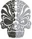 Skull machine embroidery design 