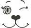 Toy face big sizes doll muzzle machine embroidery design 