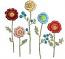 Simple wild flowers machine embroidery design 