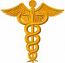 Caduceus embroidery design, medical pattern, healthcare design 