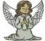 Angel machine embroidery design 