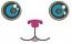 Muzzle with eyes and pink nose for soft toy (cat, dog, lamb) – machine embroidery design 