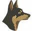 Australian Working Kelpie – machine embroidery design  