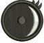 Simple Round Eye Machine Embroidery Design for Soft Toys 