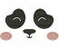 Panda Face, Eyes and Nose Machine Embroidery Design 