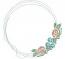  Floral Monogram Wreath Machine Embroidery Design 