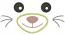 Eyes Mustache and Nose Muzzle Applique Machine Embroidery Designs 