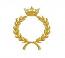 Crown and Monogram Frame Machine Embroidery Design 