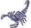 Scorpio Zodiac Machine Embroidery Design 