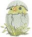 Charming Easter Chick Hatching Machine Embroidery Design 