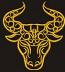 Golden Taurus Machine Embroidery Design 