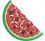 Watermelon Slice Machine Embroidery Design 