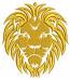 Golden Lion Machine Embroidery Design 