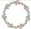 Wreath Monogram Frame Machine Embroidery Design 