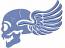 Skull and Wings Machine Embroidery Design 