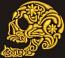 Gold Pattern Skull Machine Embroidery Design 