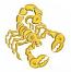 Scorpion Machine Embroidery Design 