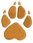 Dog Paw Print Machine Embroidery Design 