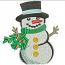 Snowman Machine Embroidery Design 