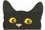 Peeking black cat for pocket machine embroidery design tested 