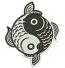 Yin Yang Fishes Machine Embroidery Design 