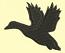 Duck Silhouette Machine Embroidery Design 