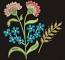 Forget-me-not, Cornflowers, and Wheat Spikelets Machine Embroidery Designs 
