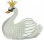 Swan with Crown Machine Embroidery Design 