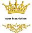 Crown and Pattern Machine Embroidery Design 
