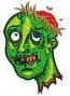 Zombie Machine Embroidery Design  