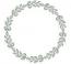 Floral Monogram Wreath Machine Embroidery Design 