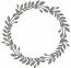 Floral Monogram Wreath Machine Embroidery Design 