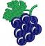 Mini Grape Bunch Machine Embroidery Design