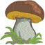 Mushroom Machine Embroidery Design 