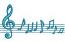 Musical Notes Machine Embroidery Design 
