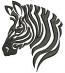 Zebra Face Machine Embroidery Design 
