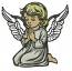 Angel Silhouette Dense Fill Machine Embroidery Design 