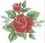 Rose Flower and Bud Machine Embroidery Design Set  